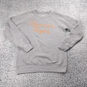 Clemson Tigers Sweatshirt Adult Medium Gray Crew Casual Pullover Fleece NCAA